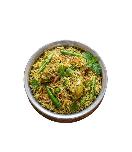 Pachi Mirchi Chicken Biryani